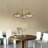 Blocton 3 - Light Geometric Chandelier