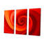 Ensemble de salon mural Red Perpetual Pulse Vortex III - Abstract Spirals-107738803-107738800