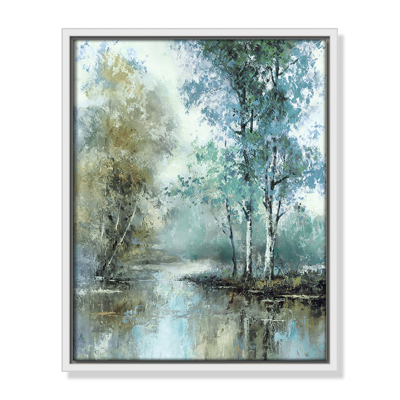«Spring's Grace I Print» par T.C. Chiu, H 15,5 po x l 12,5 po, Blanc