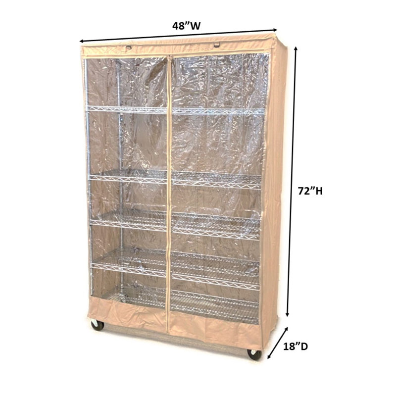 Alois Shelving Unit Cover, 72" H x 48" W x 18" D