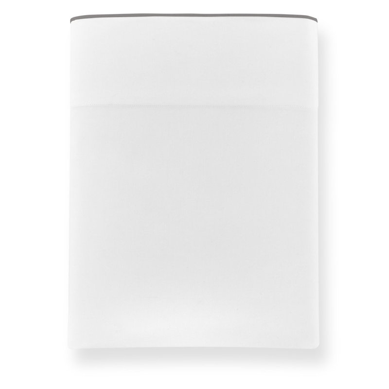Melody 420 Thread Count 100% Cotton Sateen Flat Sheet, King Flat Sheet, Pearl