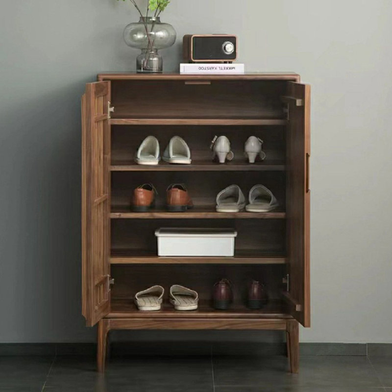 Nouvelle armoire de rangement pour chaussures avec porte de clôture de style chinois