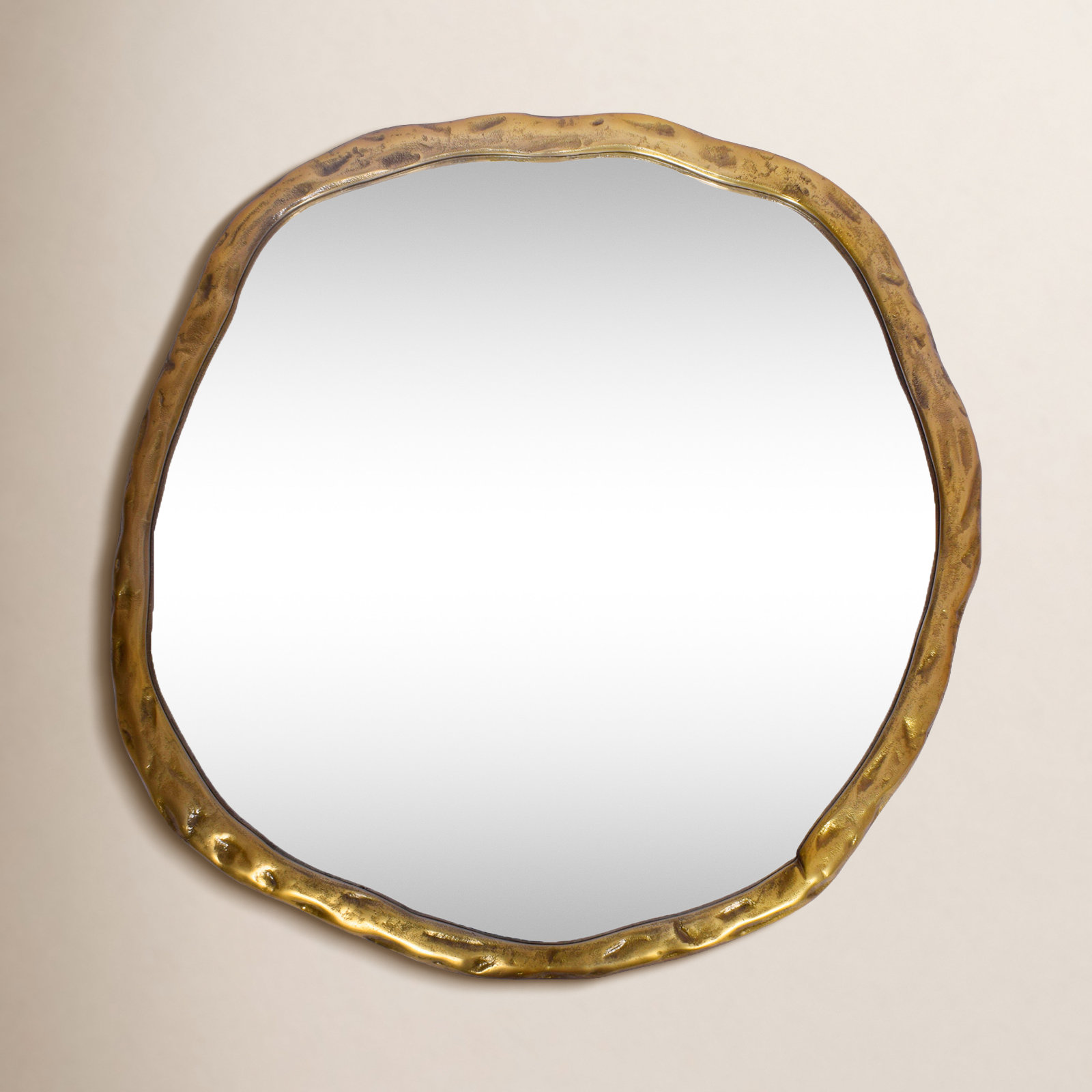 Nola 24" Accent Mirror, 36.5" x 36.5", Gold
