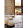 Hand Tufted Cotton Area Rug in Brown/Gray