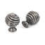Pewter Twist Cabinet Knob Pack of 4