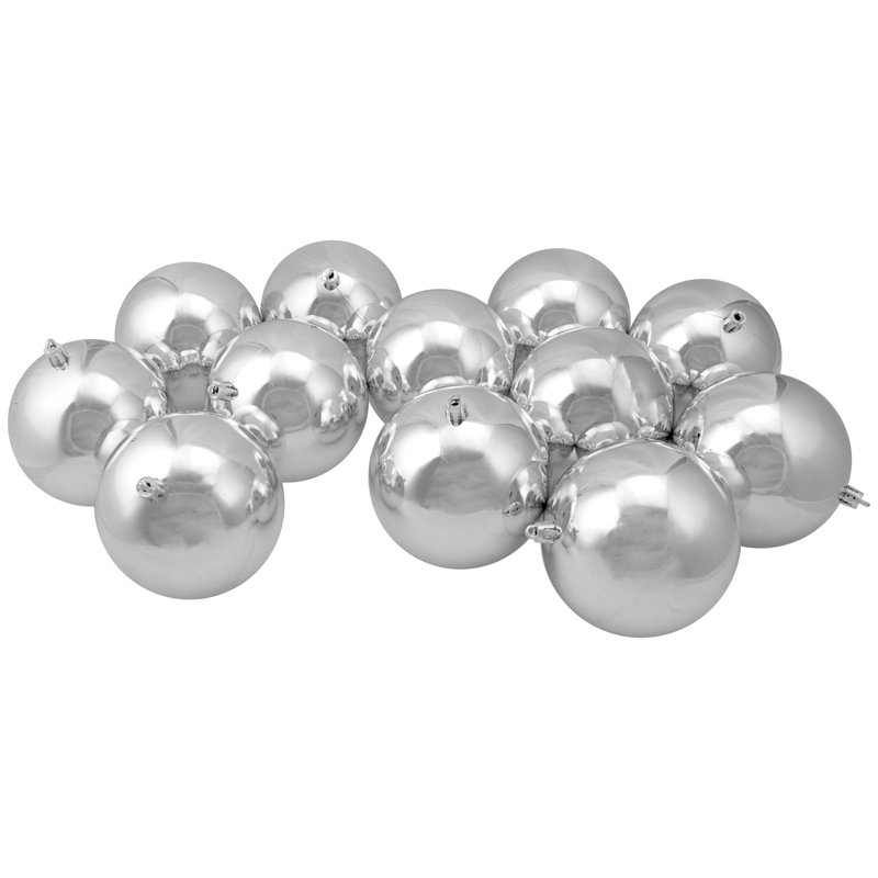 Ornements en forme de boule de Noël brillante incassable 12 carats 12 po 4 po (100 mm)