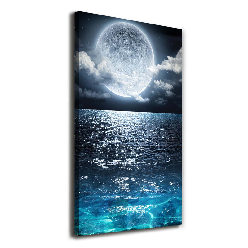 Full Moon - Wrapped Canvas Print, 120cm H x 60cm W
