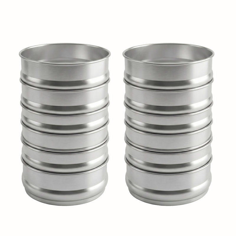 96 moules à pâte ronds 96 oz (paquet de 12), moules à l'épreuve de l'aluminium 9 po x 3 po, plateau de pâte à pizza empilable, plats de cuisson gigognes pour préparation de cuisine, fournitures de restaurant, NSF	 	 	 	 	 	 	