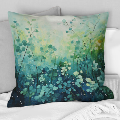 Coussin Misty Meadow I - Abstract Landscape