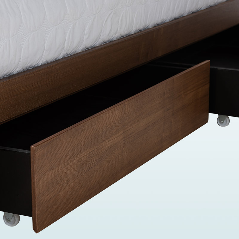 Aliza 4-Drawer King Size Platform Storage Bed, Brown 58.04'' H X 91.20'' L X 80.47'' W, King