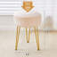 Vanity Accent Stool with Metal legs-1903850504