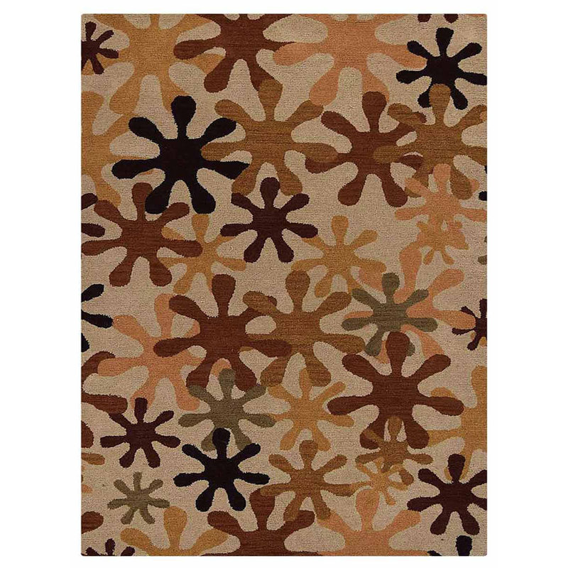 Ringwood Hand Tufted Wool Eco-Friendly Area Rugs - 4' x 6', Rectangle, Cream Color, Contemporary Modern Design, High Pile Thick Handmade Anti Skid Area Rugs for Living Room, Bed Room