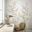 Papier peint floral peint à la main Whispering Blooms-678761805-678116742