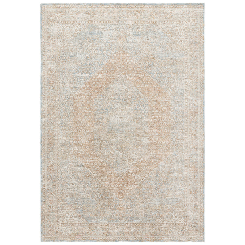 Tapis oriental en polyester Urraca 138, Rectangulaire 8 pi x 10 pi