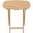 Milton 2 Piece Oversized Solid Wood Folding TV Tray Table Set
