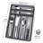 24 Piece Silverware Set, Flatware Utensils Set Mirror Polished, Dishwasher Safe Service For 4, Include Knife/Fork/Spoon/Steak Knife/Wire Mesh Steel Cutlery Holder Storage Trays (Tray)