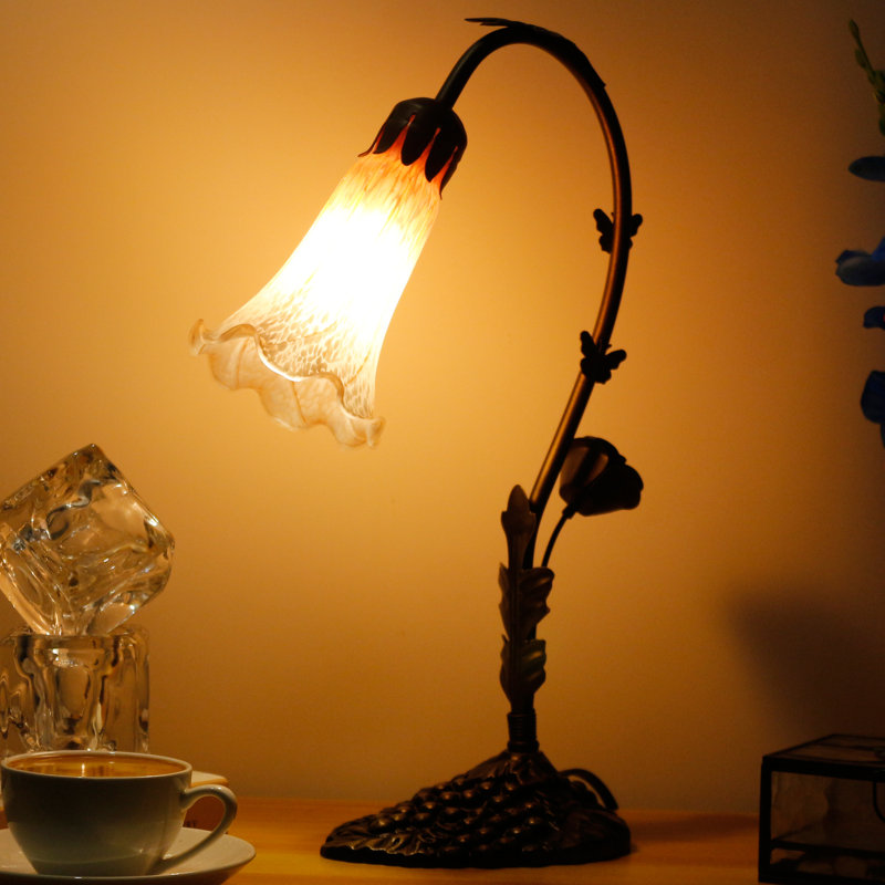 Ambania Metal Desk Lamp, Orange