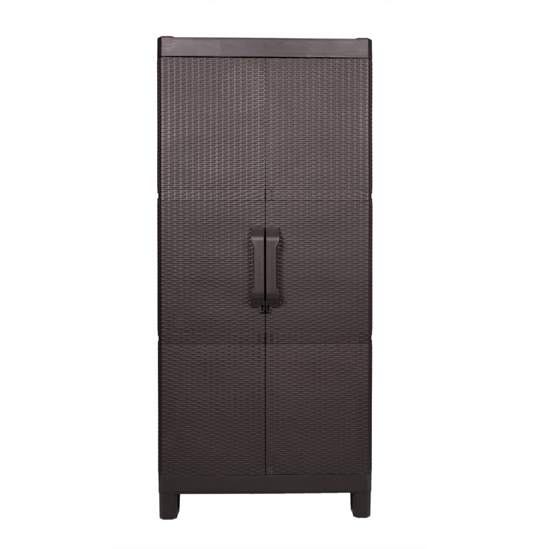 Large 3 Shelf Storage Cabinet in Espresso, 57.5''