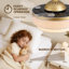 48 in Smart Golden Drum Linen Retractable Ceiling Fan with LED Dimmable Light and Remote