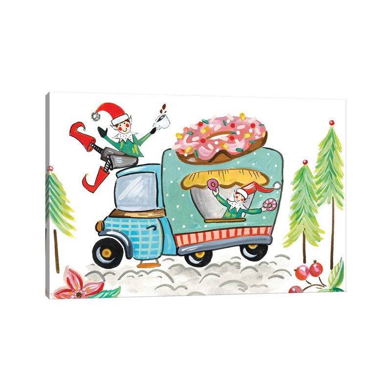 Donut elves 1 Piece Wrapped Canvas Painting, 101.6 cm H x 66.04 cm W x 1.91 cm D