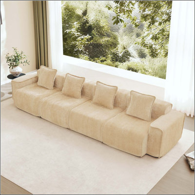 Canapé modulaire en peluche Modern