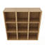 Armoire de rangement murale avec tablettes ouvertes-1773571567