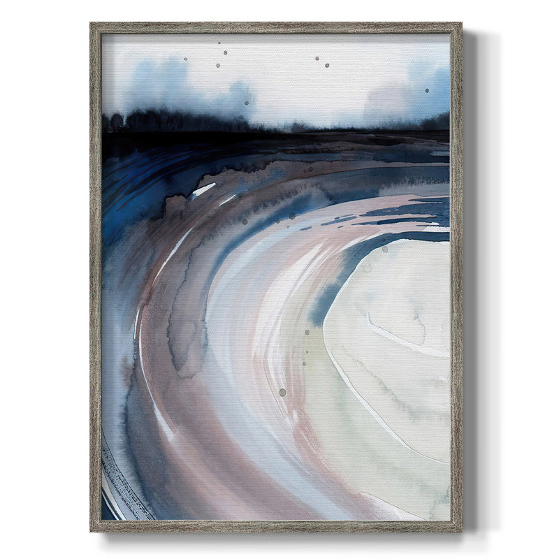 Geode Valley I, reproduction encadrée - bois massif, H 15 po x l 12 po