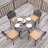 Newton 4 - Person Patio Dining Set with Round Table , Cushions Included-129911032