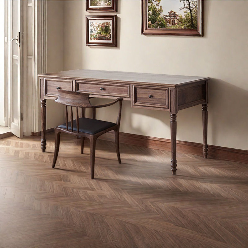 Ensemble de bureau et de chaises de style américain rétro