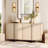Maisonet Modern Sideboard Buffet Cabinet With 4 Doors, Multifunctional Sideboard With Large Storage And T-Shaped Legs, Coffee Bar Cabinet Storage Cabinet For Kitchen, Dining Living Room-114234454