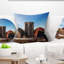 Landscape Retro Car Under Calm Sky Pillow-30506341-30506337