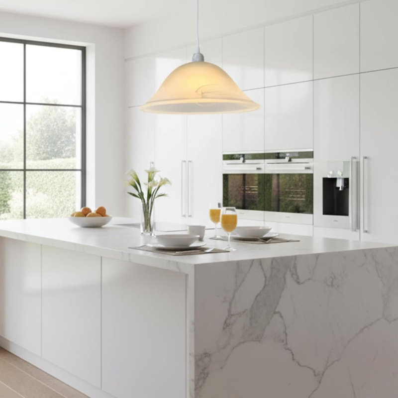 White Glass Bell Shade