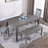 Carveth 44'' Wide Herringbone Solid Wood Rustic Style Dining & Entryway Bench-56712770