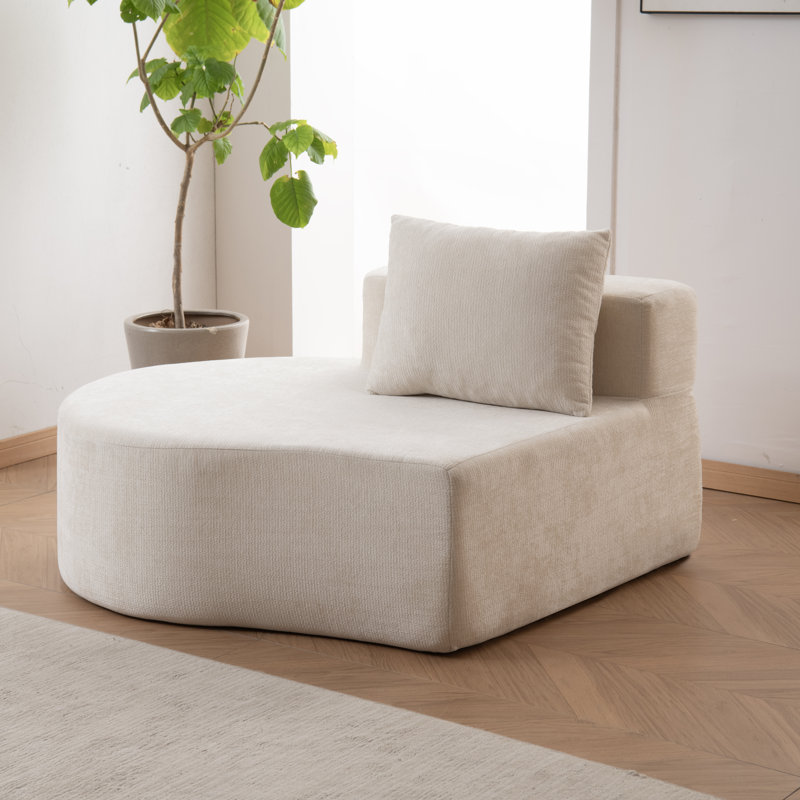Canapé modulaire à compression Hernandes, Beige