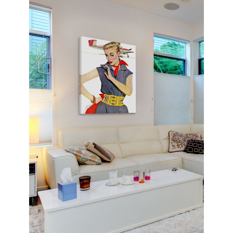 31" x 24" Airplane Transportation Canvas Art Print