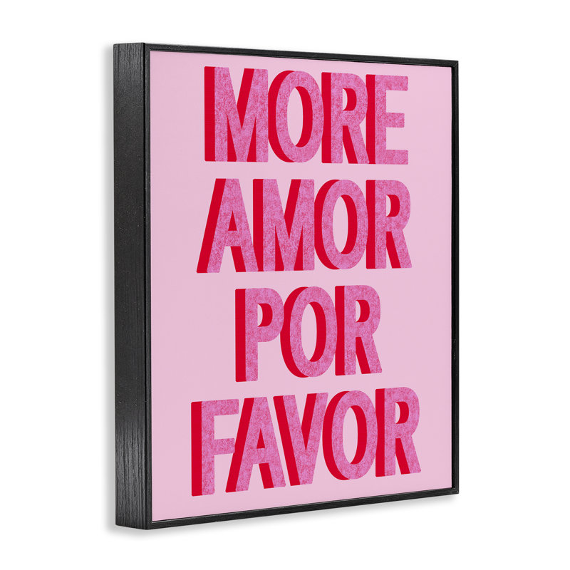«Rose More Amor» par Daphne Polselli, Giclée encadrée noir minuit, H 14 po x l 11 po
