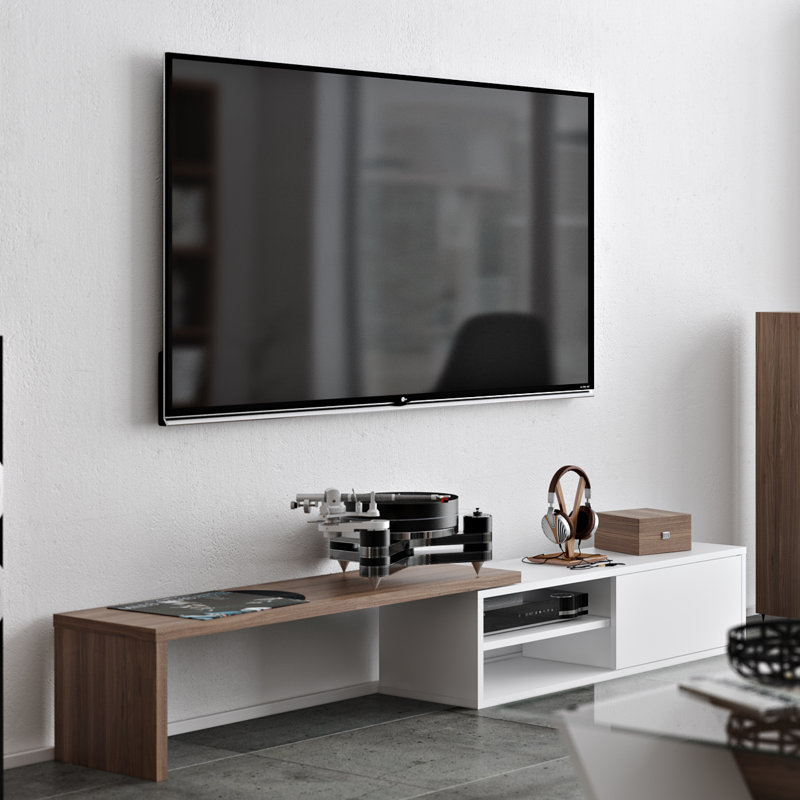 Phillips TV Stand for TVs up to 49", Concrete Grey/Black