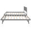 Lit plateforme gris avec lit gigogne réglable-1247142071