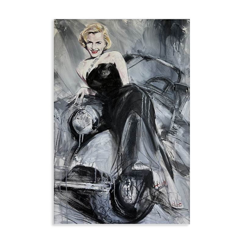 Toile femme intemporelle, design par Lucille Lee, H 24 po x l 16 po
