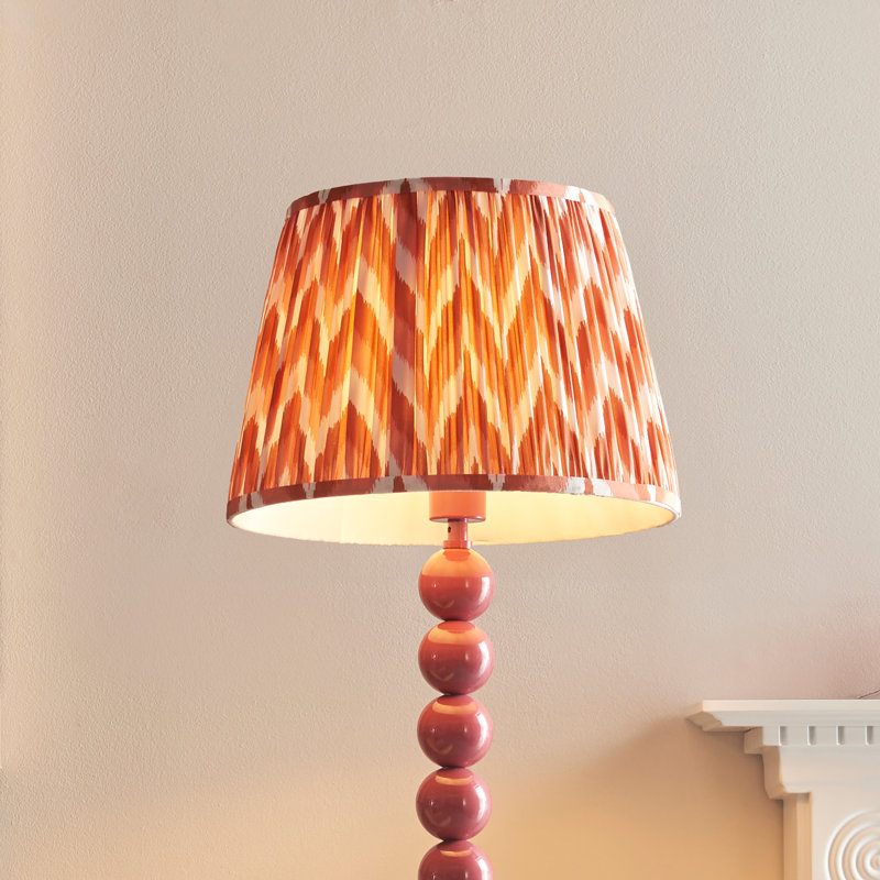 Higgledy 153.2cm Traditional Floor Lamp, Pink, Orange/White
