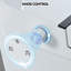 Toilette intelligente à siège chauffant sans bidet, toilette compacte à double chasse haut de gamme 1 / 1,28 GPF, toilette sans réservoir avec siège chauffant à température réglable, chasse d'eau avec capteur de pied, veilleuse blanche, commande à bouton, chasse d'eau automatique