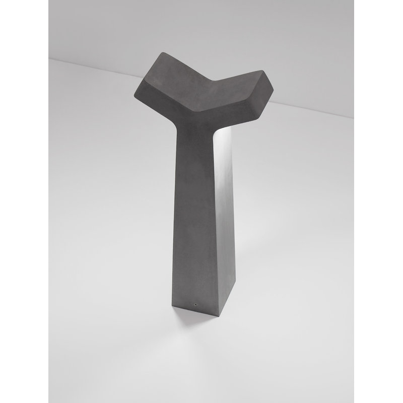 Grey Integrated LED Concrete Bollard Light