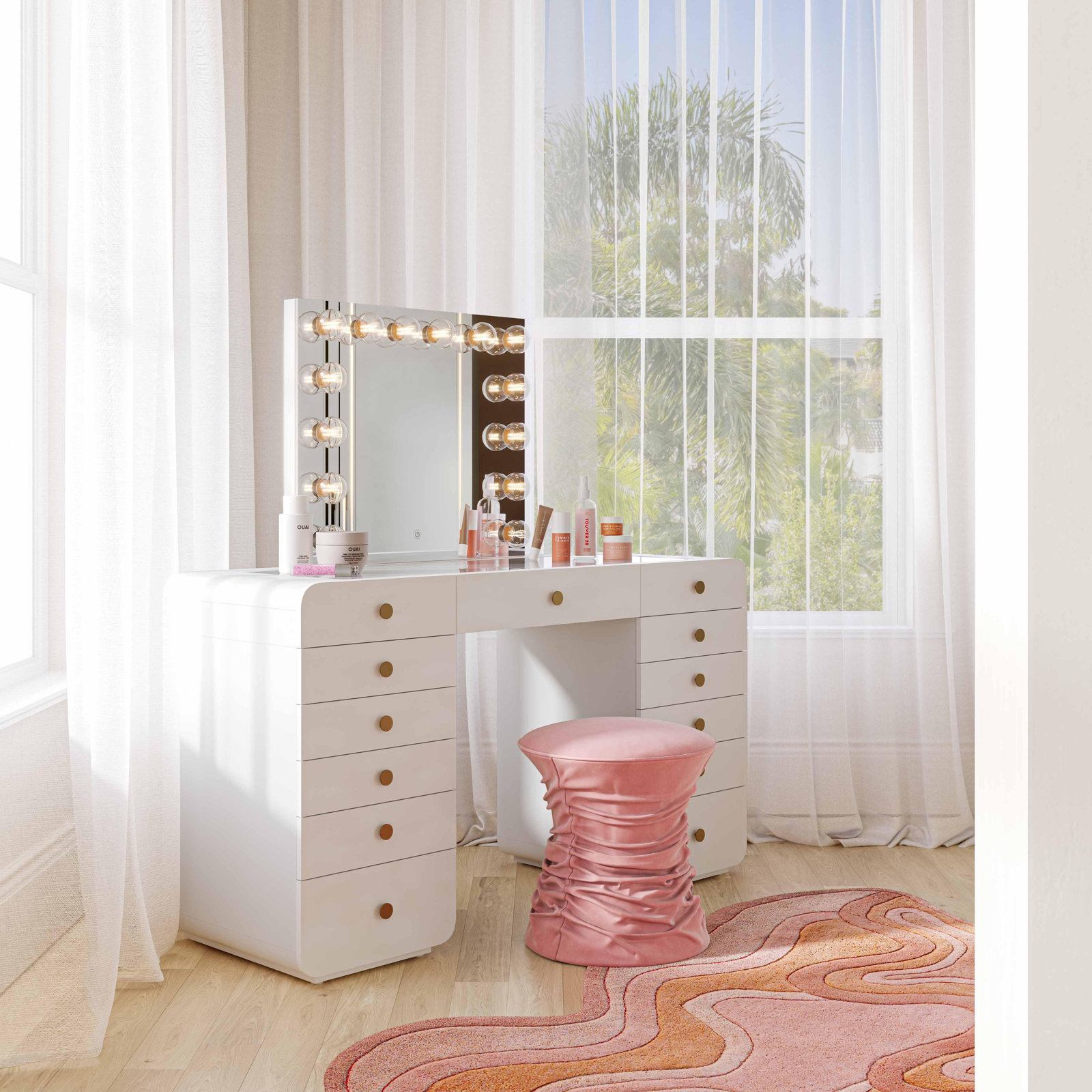 Curcio Hollywood Vanity Desk