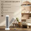 HOMCOM 1200 Watt 5118 BTU Electric Tower Space Heater with Adjustable Thermostat-119626090