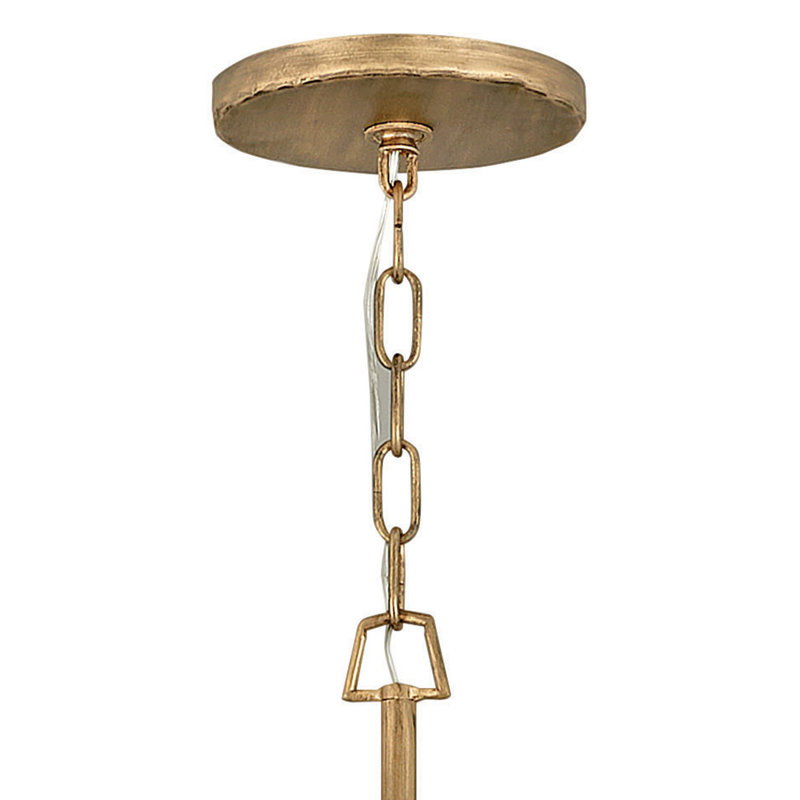 Farrah 6 - Light Unique / Statement Drum Chandelier, Gold
