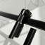 Porte de douche semi-sans cadre coulissante de 44 à 48 po de largeur x 76 po de hauteur avec fermeture en verre trempé de 6 mm