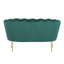 Carney Velvet Loveseat Accent Sofa-693310563