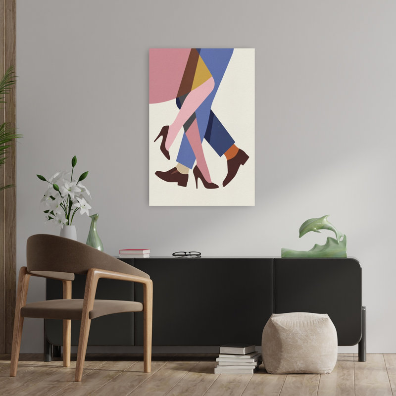 Art abstrait contemporain abstrait abstrait dansant, H 36 po x l 24 po