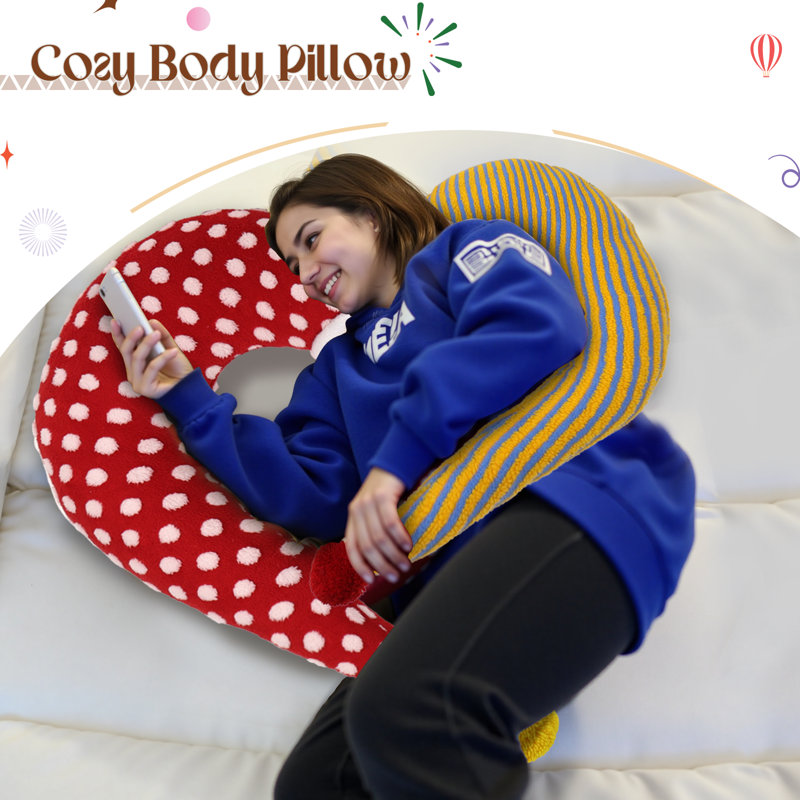 Quirky Clown Body Cushion，Fun Clown Hug Pillow