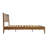 Averin Queen Size Platform Bed Frame - AVB-44-Q Solid Wood Headboard & Footboard, 12 Strong Slats Structure, Center Metal Legs, Noise-Free, Easy Set Up, No Box Spring Needed, Warm Walnut-308205093-308205092